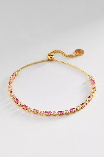 Maeve Crystal Tennis Bracelet In Gold