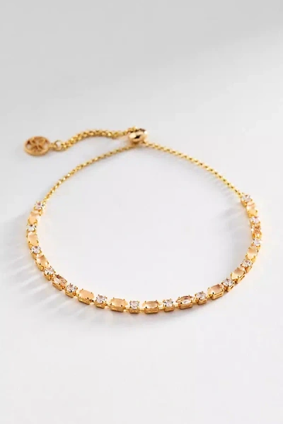 Maeve Crystal Tennis Bracelet In Gold