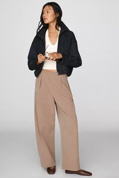 Maeve Curved Khaki Pants In Neutral