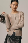 Maeve Design History X  Argyle Cardigan Sweater In Neutral
