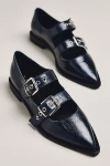Maeve Double Strap Buckle Mary Janes In Black