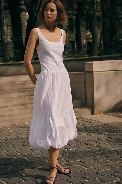 Maeve Drop-waist Midi Dress In Purple