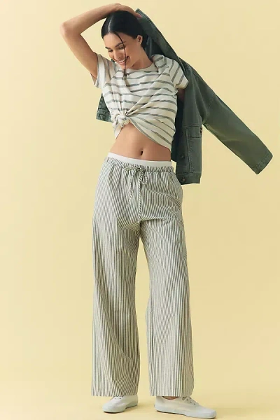 Maeve Elastic-trim Beach Pants In Beige