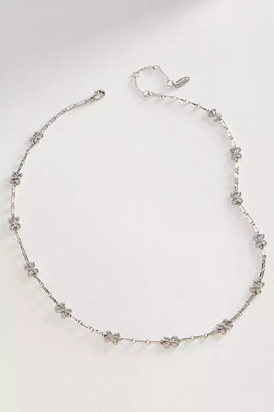 Maeve Enamel Charm Chain Necklace In Silver
