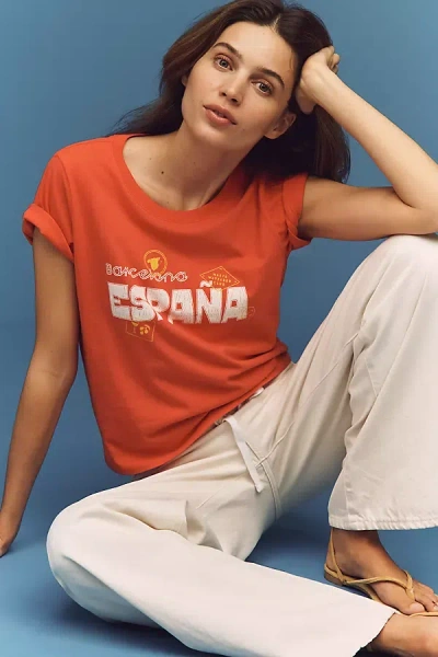 Maeve Evelyn Short-sleeve T-shirt Top In Red