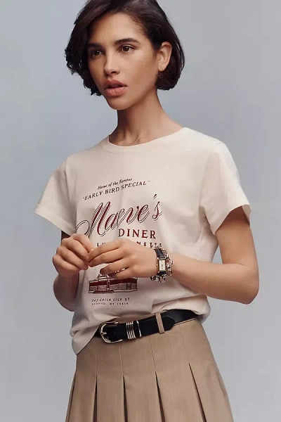 Maeve Evelyn T-shirt Top In Neutral