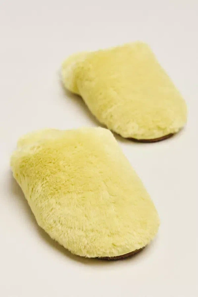 Maeve Faux Fur Slippers In Multi