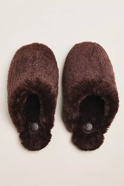 Maeve Faux Fur Slippers In Multi