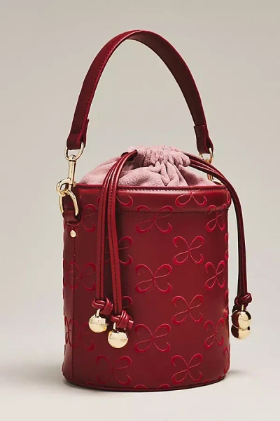 Maeve Faux-leather Bucket Bag In Red