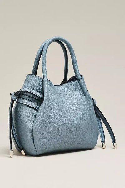 Maeve Faux-leather Mini Tulip Satchel In Blue