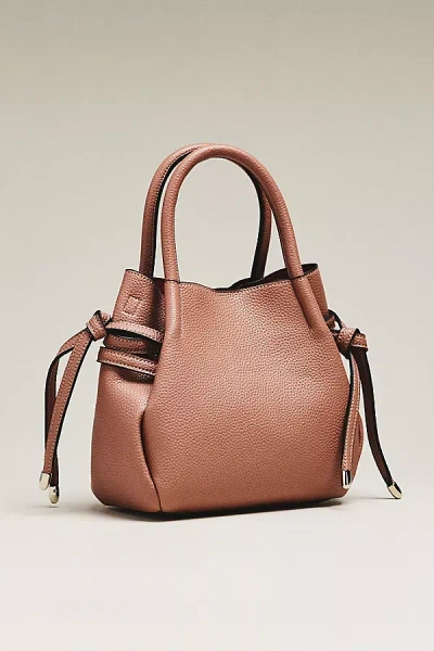 Maeve Faux-leather Mini Tulip Satchel In Pink