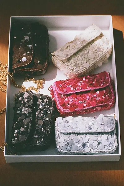 Maeve Fiona Mini Sequin Bag In Multi