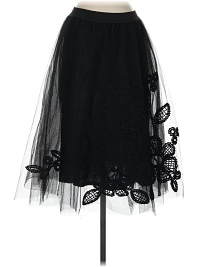 Pre-owned Maeve Formal Skirt In Black