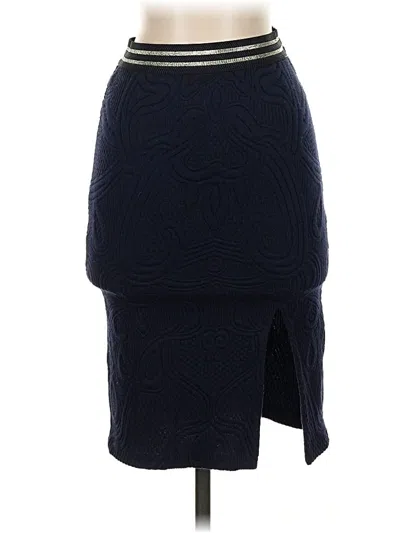 Pre-owned Maeve Formal Skirt In Blue