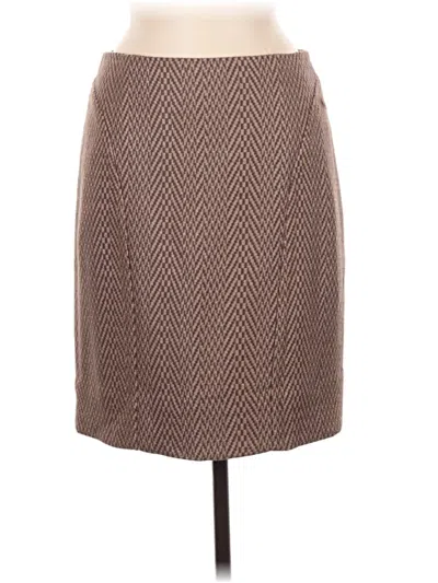Pre-owned Maeve Formal Skirt In Brown