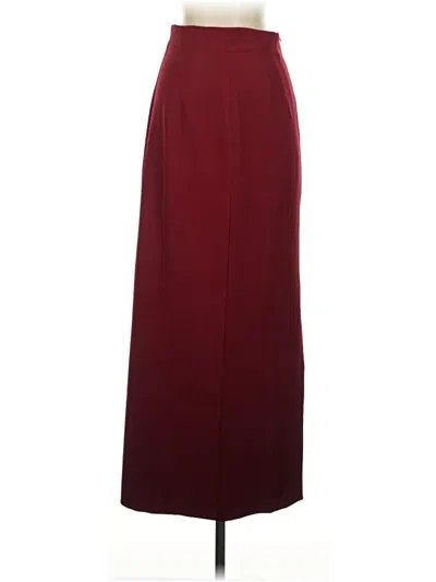 Pre-owned Maeve Formal Skirt In Burgundy