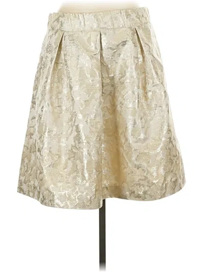 Pre-owned Maeve Formal Skirt In Gold
