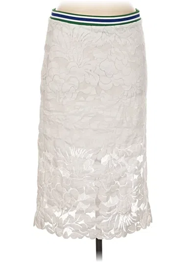 Pre-owned Maeve Formal Skirt In Silver