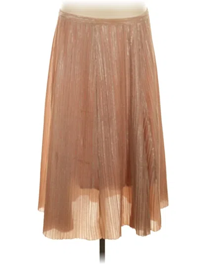 Pre-owned Maeve Formal Skirt In Tan