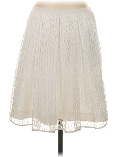 Pre-owned Maeve Formal Skirt In White