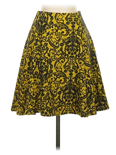 Pre-owned Maeve Formal Skirt In Yellow