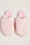 Maeve Fuzzy Faux-fur Slippers In Pink