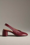 Maeve Glove Slingback Heels In Red