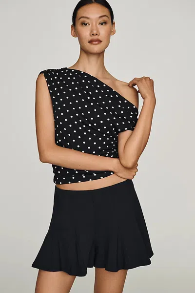 Maeve Godet Skirty Shorts In Black