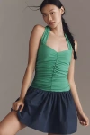 MAEVE HALTER TWOFER MINI DRESS