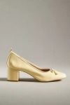 Maeve Heeled Ballet Pumps In Yellow
