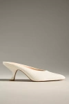 Maeve Heeled Mules In White
