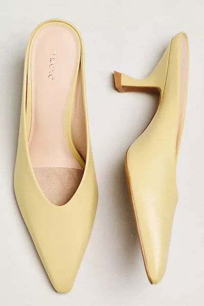 Maeve Heeled Mules In Yellow