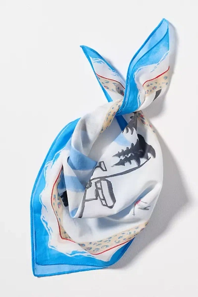 Maeve Holiday Printed Bandana Scarf In Multi