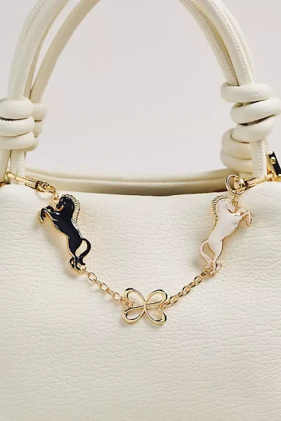 Maeve Horse Chain Bag Charm In Gold