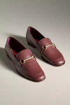 Maeve Horsebit Loafers In Burgundy
