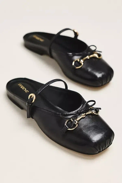 Maeve Horsebit Mule Ballet Flats In Black