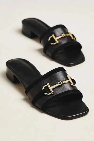 Maeve Horsebit Slide Sandals In Transparent