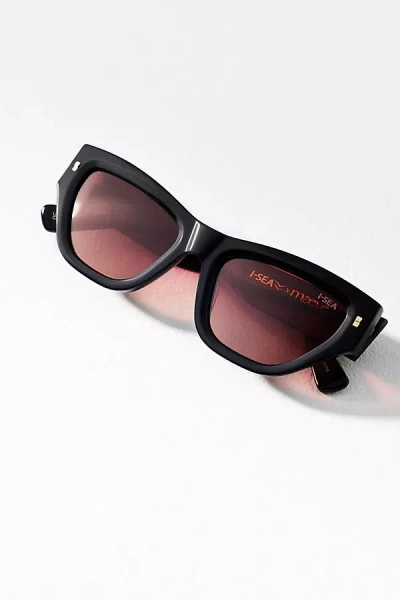 Maeve I-sea X  Modern Cateye Sunglasses In Black
