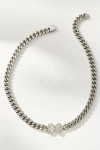 Maeve Icon Curb Chain Necklace In Silver