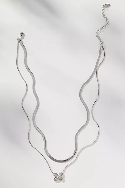 Maeve Icon Layered Necklace In Silver