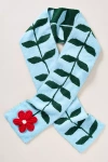 Maeve Icon Skinny Knit Scarf In Blue
