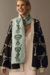 Maeve Icon Skinny Knit Scarf In Multi