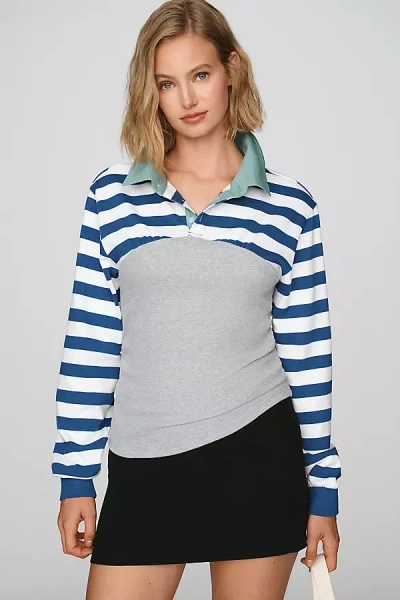 Maeve Ilona 100% Cotton Waisted Tee In Multi
