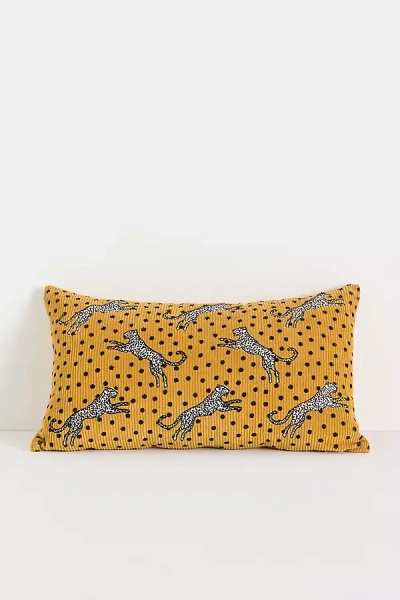 Maeve Izzy Cotton Embroidered Animal Cushion