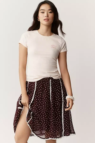 Maeve Jane T-shirt Top In Neutral