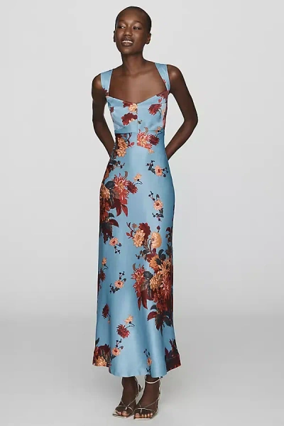 Maeve Jocelyn Sleeveless Slip Midi Dress By  In Blue