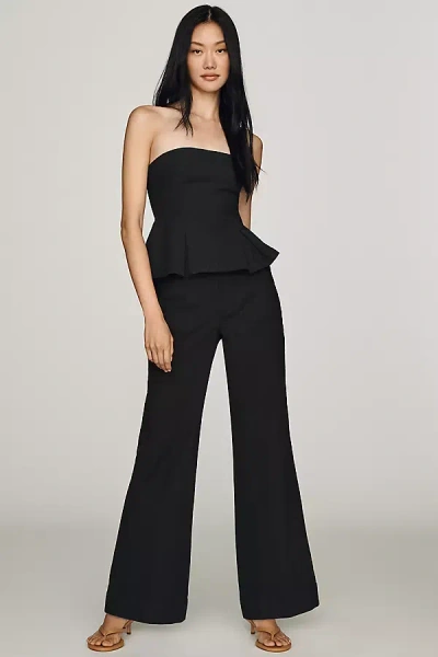 Maeve Jude Linen-blend Trousers Pants In Animal Print