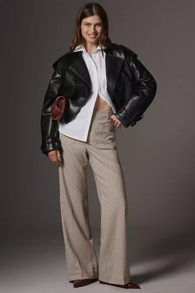 Maeve Jude Sparkle Pinstripe Trousers Pants In Gray