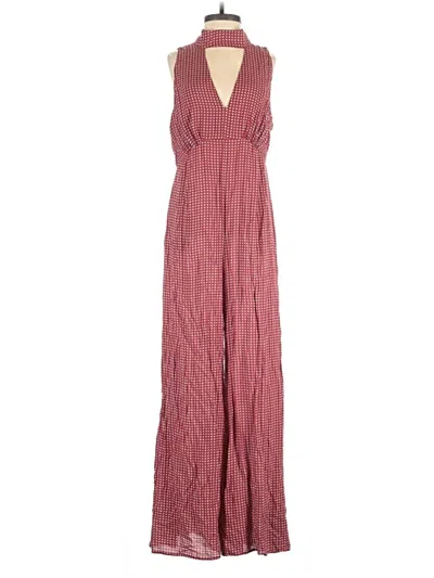 Pre-owned Maeve Jumpsuit In Burgundy