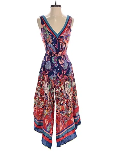 Pre-owned Maeve Jumpsuit In Red